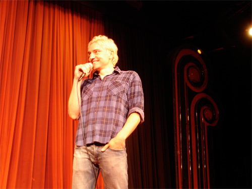 Scotch Wichmann performing at the Comedy Store